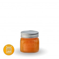 جار شیشه ای چهارگوش کتیبه درب کانتینری سایز 5